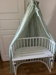 Babybay, bedside crib med tillbehör 