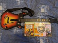 XBOX 360 GUITAR HERO GITARR I SUPERSKICK + ETT SPEL