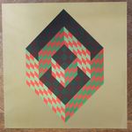 Victor VASARELY Original heliogravyr "BIDIM", 1974