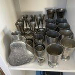 Skurdal Pewter tenn glas i flera modeller 