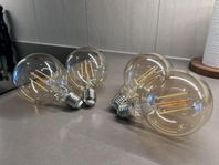 4 stycken Deltaco filament smarta lampor E27