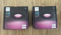 Philips Hue Xamento svart infälld spotlight 2x5.7W