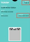 CLSR winter edition - 2 st VIP biljetter 