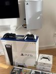 PS5 med Disc Drive + 7 spel