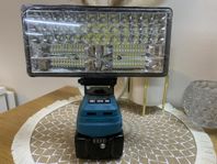 Stor led lampa för Makita 18v batterier med USB uttag 