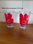 marimekko 2 st plastglas 