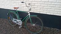 28" Retro cykel grön vit