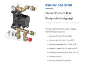 Fluvia T Push-23-B-W Pump och shuntgrupp