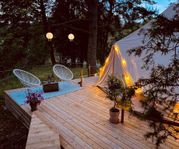 2 Glamping tält inklusive inredning (läs annonsen)