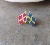 Sverige Danmark vänskaps pin