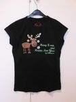 Dam shirt "Merry X-mas and ........." st XL, mer som st 38