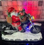 Tomte på motorcykel med belysning - NY