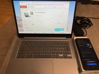 Lenovo Chromebook + Samsung A14