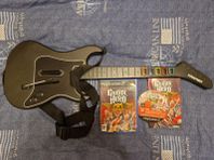 PS2 GUITAR HERO GITARR + MOTTAGARE + AEROSMITH I SUPERSKICK