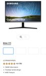 Samsung 27" FHD Curved Monitor CR50