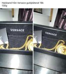 halsband från Versace guldpläterat 18k 130 gram