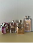 Parfymer från Lancome, Gucci, Abercombie & Fitch, BVLGARI