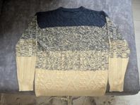 Mens knitted Multi color sweater size L