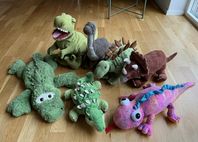 Dinosaurier gosedjur i bra skick 