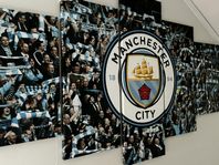 Fotbollstavla - julklapp till Manchester city anhängare