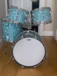 Slingerland Blue Satin Flame