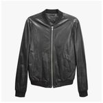 BLK DNM BOMBER LÄDERJACKA