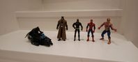 Batman och Spiderman figurer 