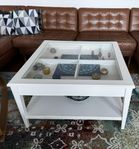 Ikea coffee table with display area