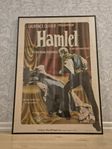 Filmaffisch från 1949. Hamlet av Shakespeare. Inramad. 