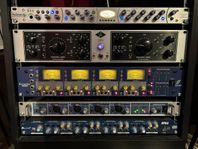 studio-gear och trumset