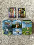 Pokémon kort, 3 case, garanti 2 V-kort