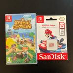 Nintendo Switch Animal Crossing + minneskort 128GB