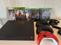 Xbox ONE X 1tb inkl tillbehör & spel