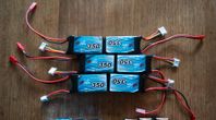 Lipo batterier 3s 350mAh