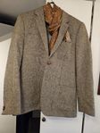 MOON TWEED kavaj Stl 54 Beige 100% ULL Nyskick