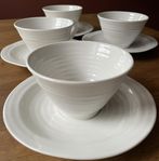 Spode 4 st tekoppar med fat 23 cl design av Sophie Conran