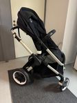 Bugaboo barnvagn fox 2. svart och aluminium 