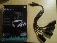 DELTACO 4 port USB 2.0 hub 