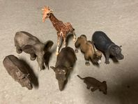 Djur Schleich - dinosaurier och djur på savannen