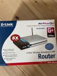 wireless Router D-Link DI-824Vup+ Oanvänd