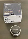 Panasonic Lumix 20mm f1,7 ASPH