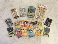 Pokémon Paket #2 - Oöppnade Booster Packs + Mini Låda etc