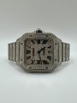 CARTIER SANTOS LARGE ICED OUT