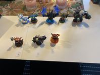 Skylanders gubbar å tillbehör