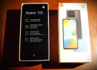 Ny/Open-box Xiaomi Redmi 10C 4GB RAM 128GB, NFC + fodral