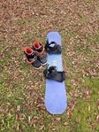 Snowboard Nitro Ripper 137 cm m skor strl 38