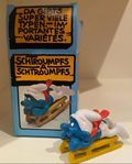 Smurf Schleich Bully kälke i kartong