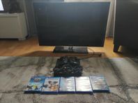 PS4 SLIM 500GB, 2 KONTROLLER, SAMT 6 SPEL