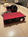 Focusrite scarlet 2i2 ljudkort, första generationen