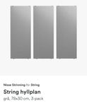 String hyllplan grå  - 6 st